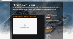 Desktop Screenshot of elpueblodeletras.blogspot.com