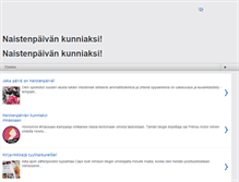 Tablet Screenshot of naistenpaivankunniaksi.blogspot.com