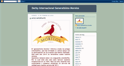 Desktop Screenshot of derbygeneralisimomorelos.blogspot.com