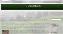 Desktop Screenshot of brickwallsociety.blogspot.com