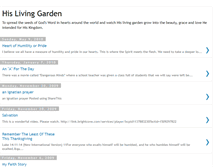 Tablet Screenshot of hislivinggarden.blogspot.com