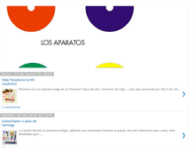 Tablet Screenshot of losaparatos.blogspot.com