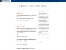 Tablet Screenshot of abountifulchildhood.blogspot.com