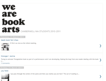 Tablet Screenshot of camberwellbookarts.blogspot.com