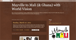 Desktop Screenshot of mayville-to-mali.blogspot.com