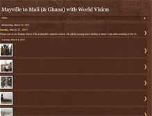 Tablet Screenshot of mayville-to-mali.blogspot.com