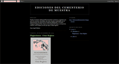 Desktop Screenshot of edicionesdelcementeriodemuestra.blogspot.com