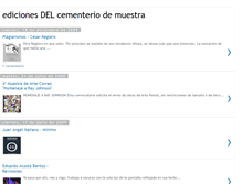 Tablet Screenshot of edicionesdelcementeriodemuestra.blogspot.com