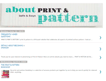 Tablet Screenshot of aboutprintandpattern.blogspot.com