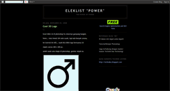 Desktop Screenshot of eleklistpower.blogspot.com