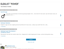 Tablet Screenshot of eleklistpower.blogspot.com