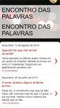Mobile Screenshot of encontrodaspalavras.blogspot.com