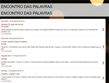 Tablet Screenshot of encontrodaspalavras.blogspot.com