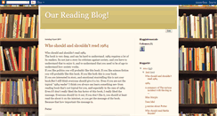 Desktop Screenshot of ourreadingblog-spa08.blogspot.com