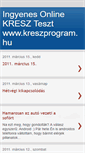 Mobile Screenshot of kreszprogram.blogspot.com