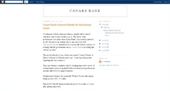 Desktop Screenshot of canara-bank.blogspot.com