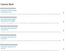 Tablet Screenshot of canara-bank.blogspot.com