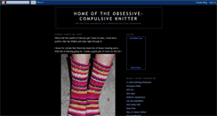 Desktop Screenshot of obsessive-compulsiveknitter.blogspot.com