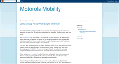 Desktop Screenshot of motorola--mobility.blogspot.com