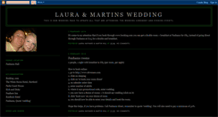 Desktop Screenshot of lauraandmartinswedding.blogspot.com