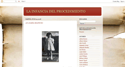 Desktop Screenshot of lainfanciadelprocedimiento.blogspot.com