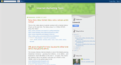 Desktop Screenshot of internetmarketingtoolsite.blogspot.com