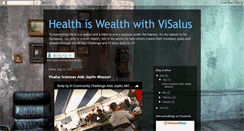 Desktop Screenshot of healthiswealthwithvisalus.blogspot.com