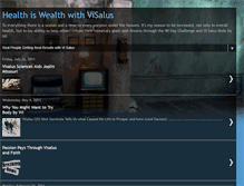 Tablet Screenshot of healthiswealthwithvisalus.blogspot.com