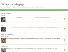 Tablet Screenshot of gittedagpleje.blogspot.com