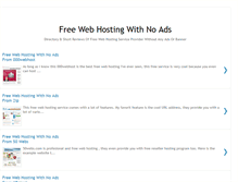 Tablet Screenshot of free-web-hosting-no-ads.blogspot.com