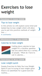 Mobile Screenshot of exercisestoloseweight-1.blogspot.com
