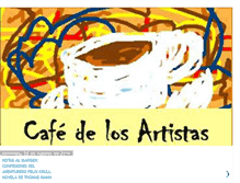 Tablet Screenshot of cafedelosartistas.blogspot.com