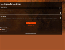 Tablet Screenshot of loslegendariosincas.blogspot.com