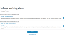 Tablet Screenshot of kebayaweddingdress.blogspot.com