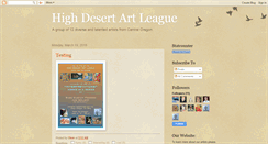 Desktop Screenshot of highdesertartleague.blogspot.com