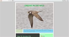 Desktop Screenshot of greenieinthewild.blogspot.com