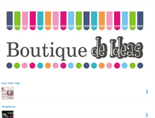 Tablet Screenshot of boutiquedeideas.blogspot.com