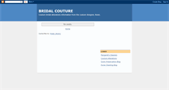 Desktop Screenshot of bridalcouture.blogspot.com
