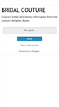 Mobile Screenshot of bridalcouture.blogspot.com