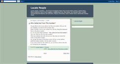 Desktop Screenshot of locate-people.blogspot.com