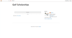 Desktop Screenshot of golfscholarships.blogspot.com