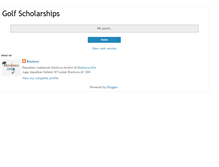 Tablet Screenshot of golfscholarships.blogspot.com