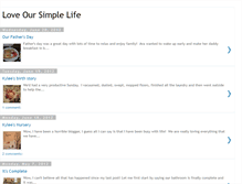 Tablet Screenshot of loveoursimplelife.blogspot.com