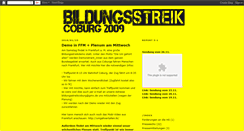 Desktop Screenshot of bildungsstreikcoburg.blogspot.com