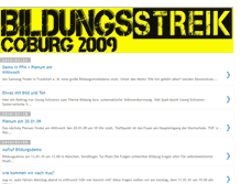 Tablet Screenshot of bildungsstreikcoburg.blogspot.com