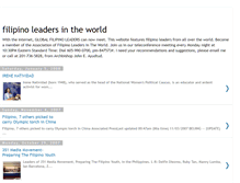 Tablet Screenshot of globalfilipinoleaders.blogspot.com