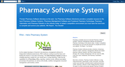 Desktop Screenshot of pharmacysoftwaresystem.blogspot.com