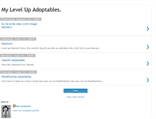 Tablet Screenshot of mylevelupadoptables.blogspot.com