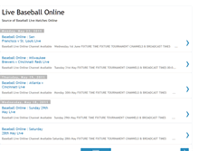 Tablet Screenshot of livebaseballvideostreaming.blogspot.com