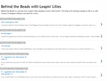 Tablet Screenshot of leapinlilies.blogspot.com
